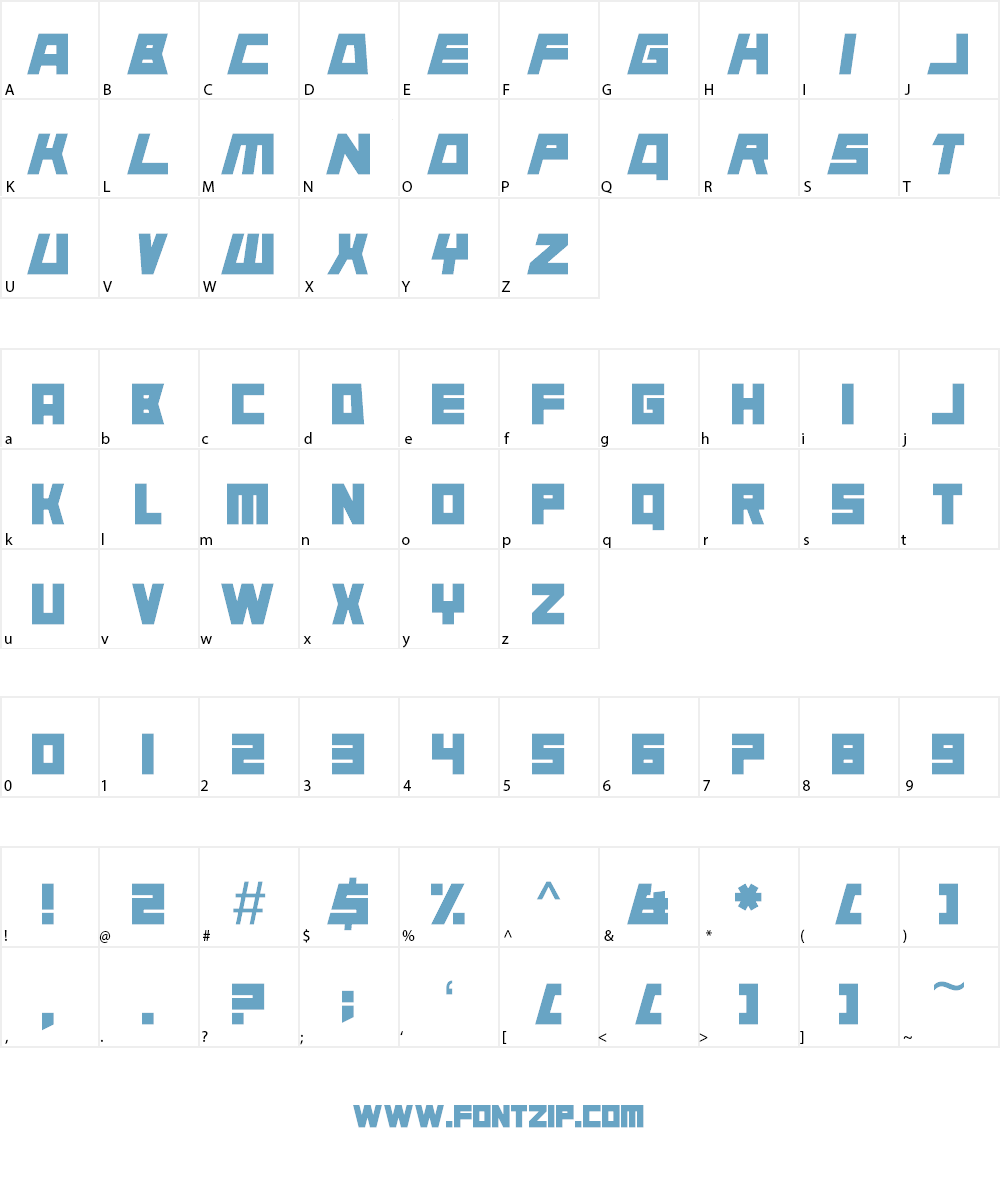 Animal Silence Font Character